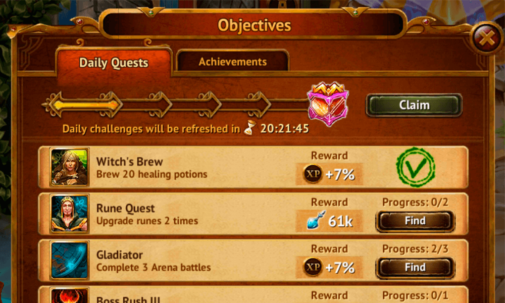 Ежедневный бонус 4